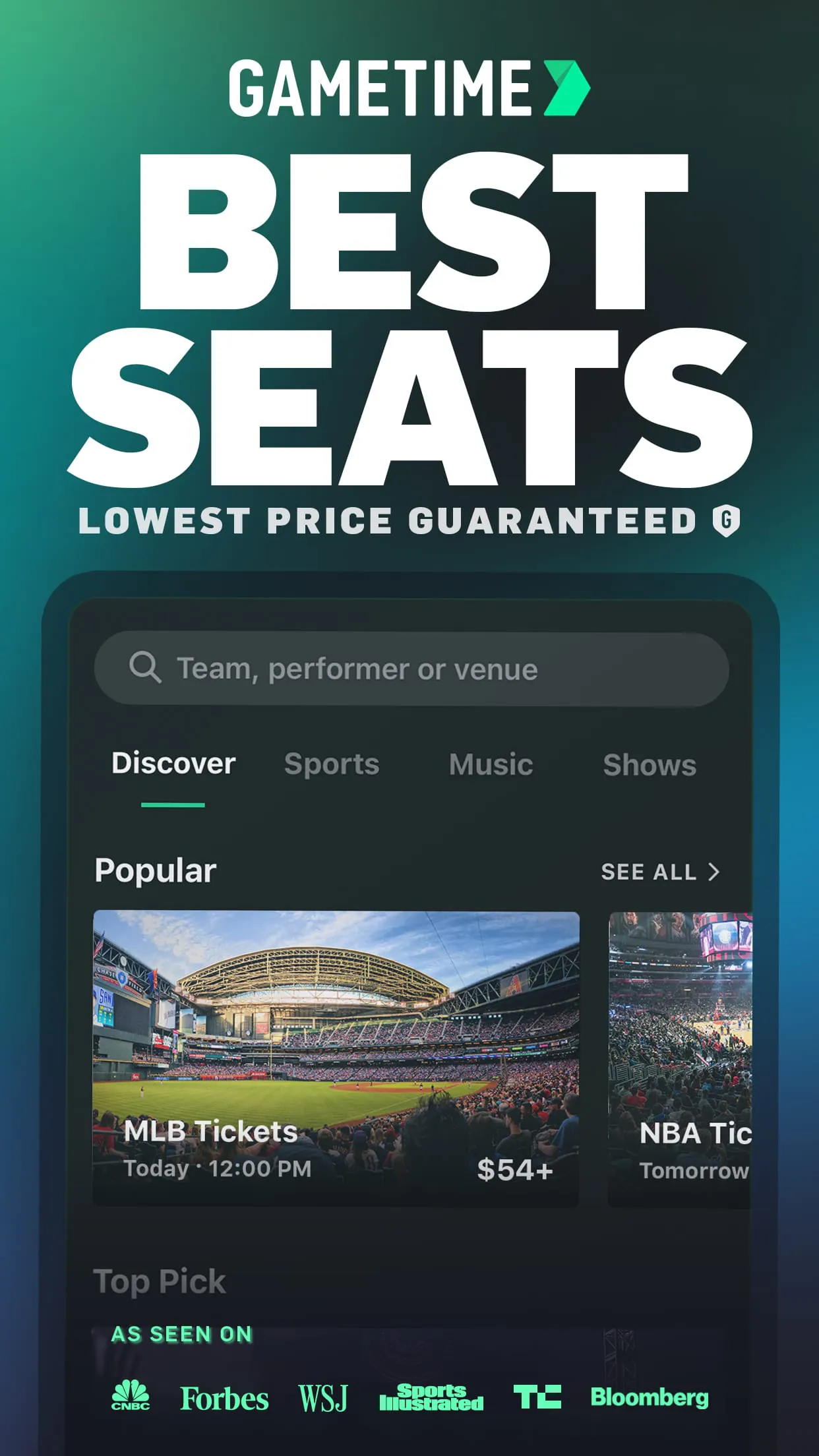 Gametime - Last Minute Tickets
