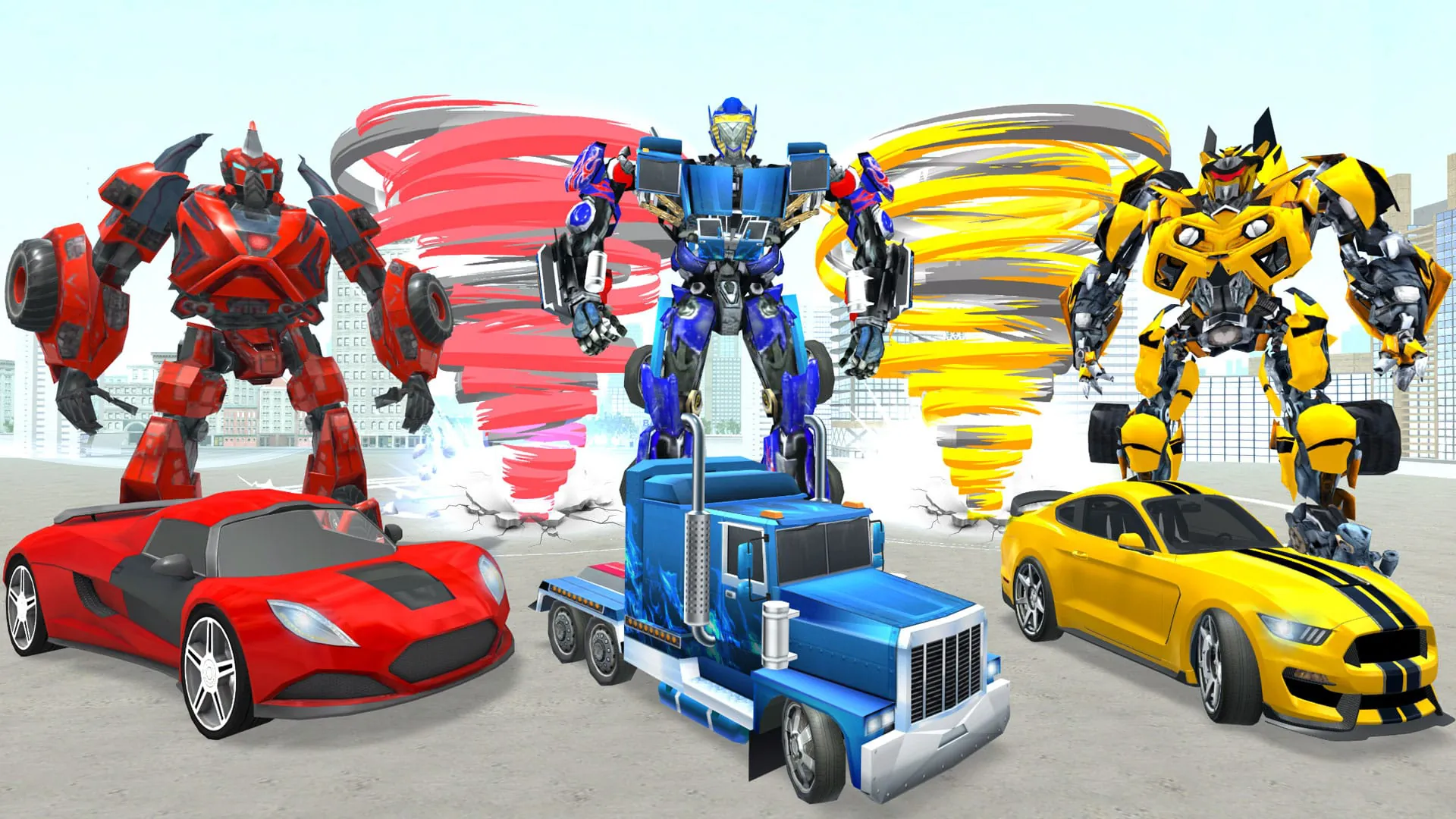 Tornado Robot Shooting Games